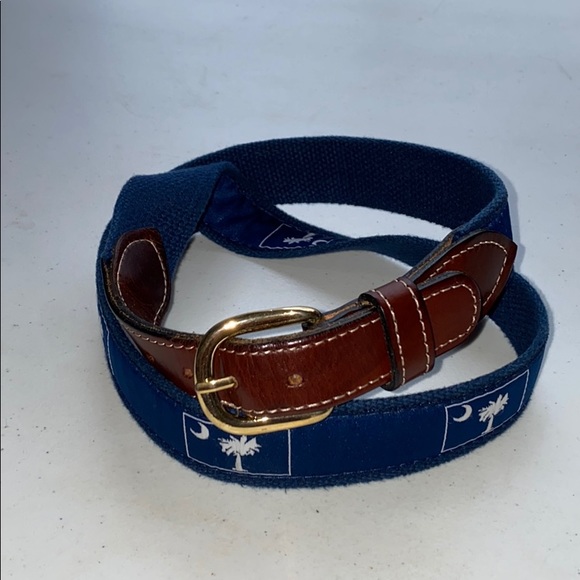 COUNTRY CLUB PREP

SOUTH CAROLINA LEATHER TAB BELT - Picture 6 of 6